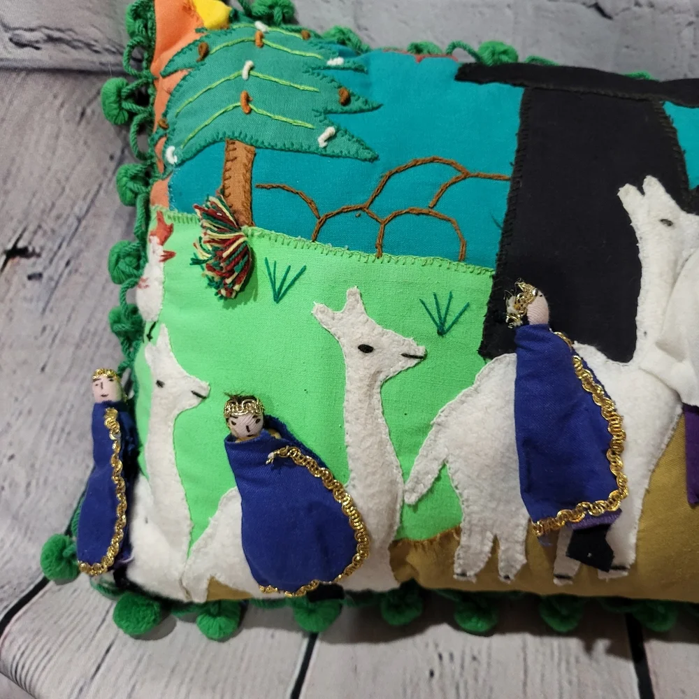 Folk Art Peruvian-Pillow